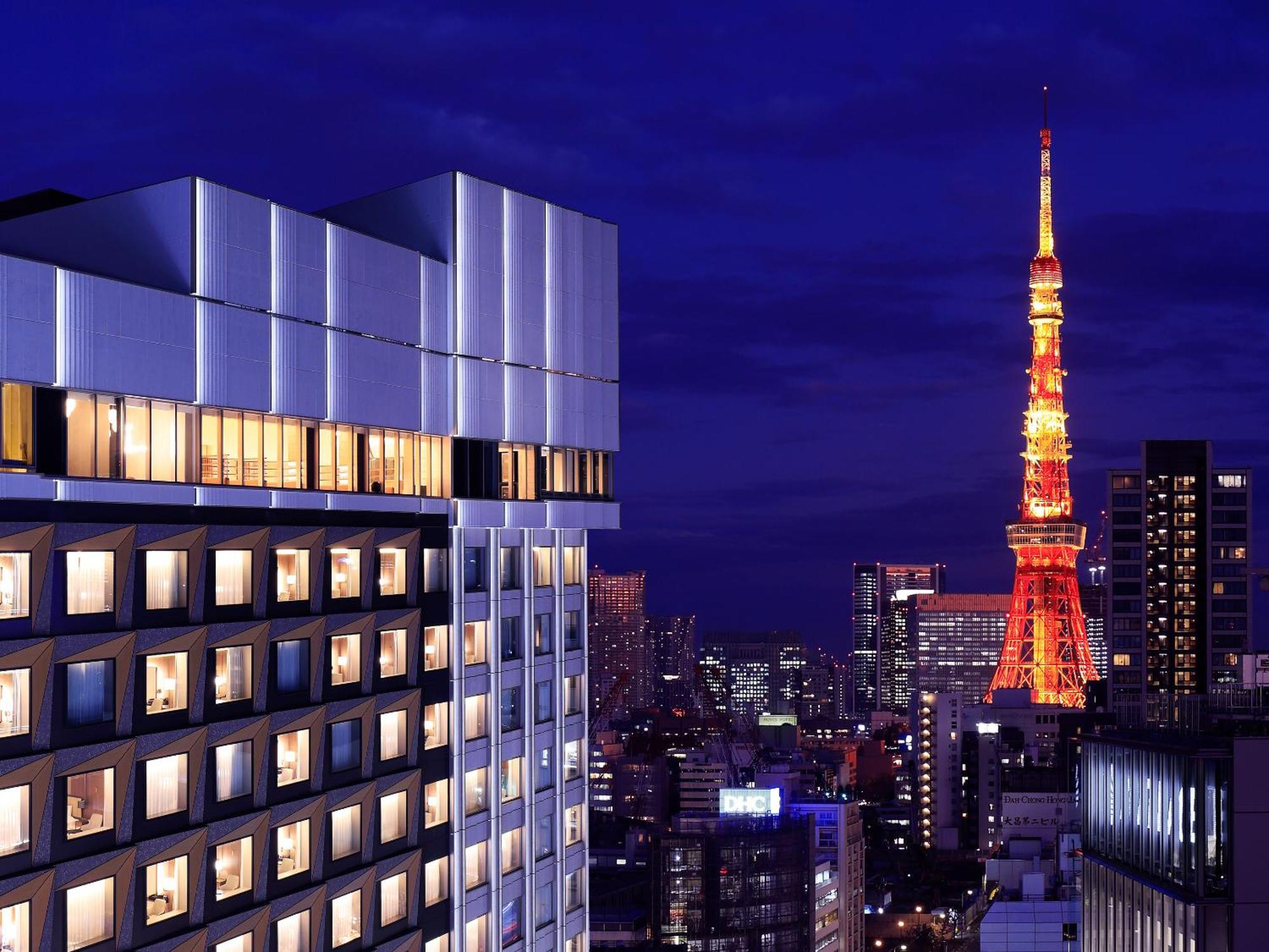 Mitsui Garden Hotel Roppongi Tokyo Premier Kültér fotó The hotel at night